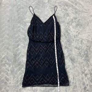 Aqua Beaded Cocktail Dress